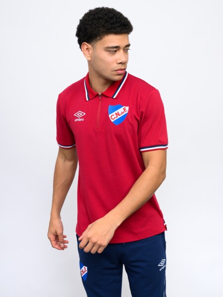 REMERA POLO ENKEL Nacional Hombre Beige, ordeaux