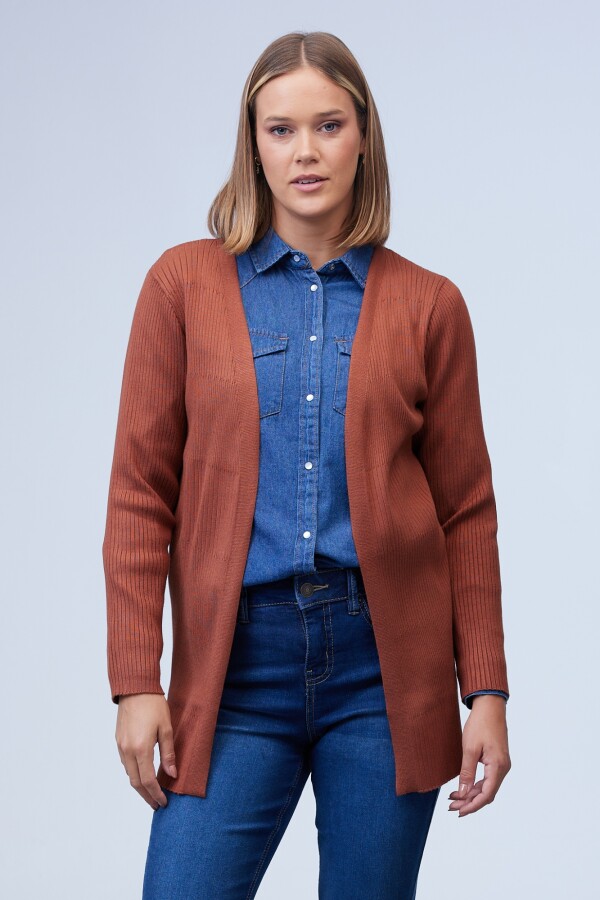 Cardigan Rib TERRACOTA