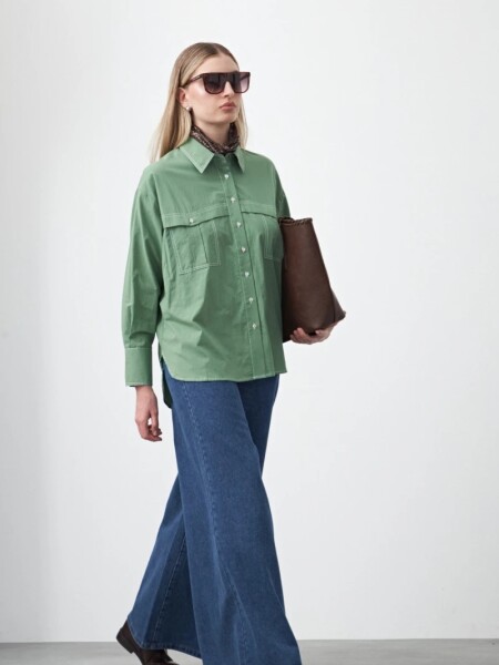 CAMISA D.CASSIN EVIE VERDE