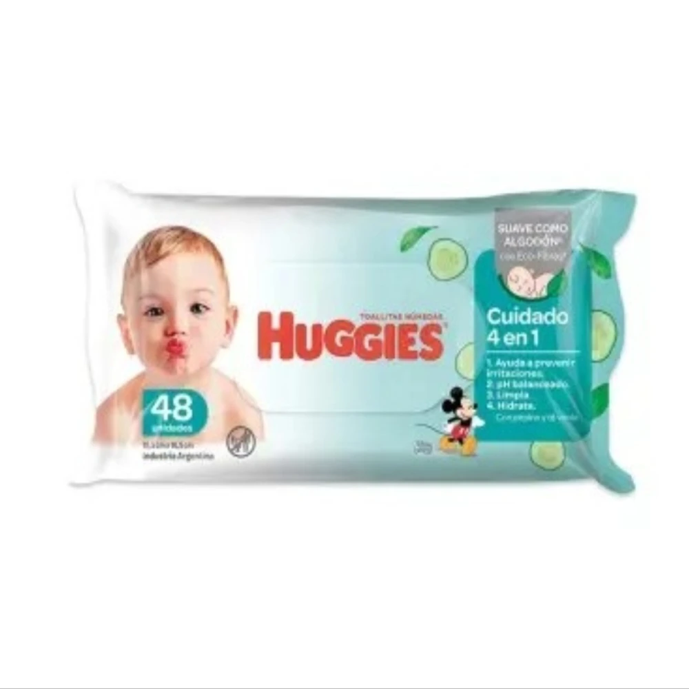 HUGGIES TOA HUM CUIDA 4 EN 1 PAQ X 48 UN