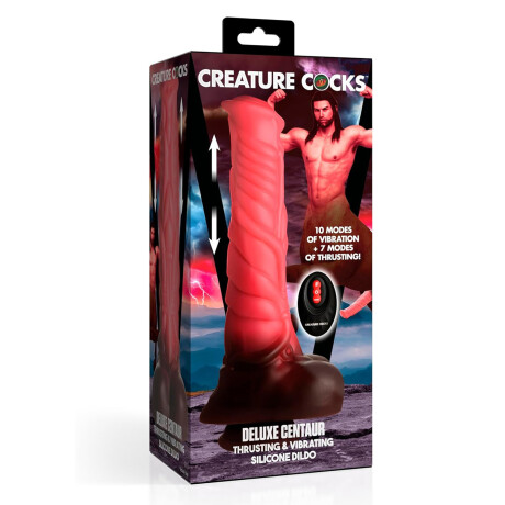 Deluxe Centaur Thrusting & Vibrating Silicone Dildo Deluxe Centaur Thrusting & Vibrating Silicone Dildo