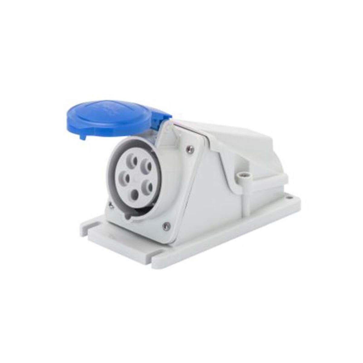 Tomacorriente exterior industrial 3P+T 32A 9HS 220V azul IP44 - GG2489 