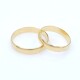 Par de alianzas oro 18K amarillo bombé clásico 4 mm Par de alianzas oro 18K amarillo bombé clásico 4 mm