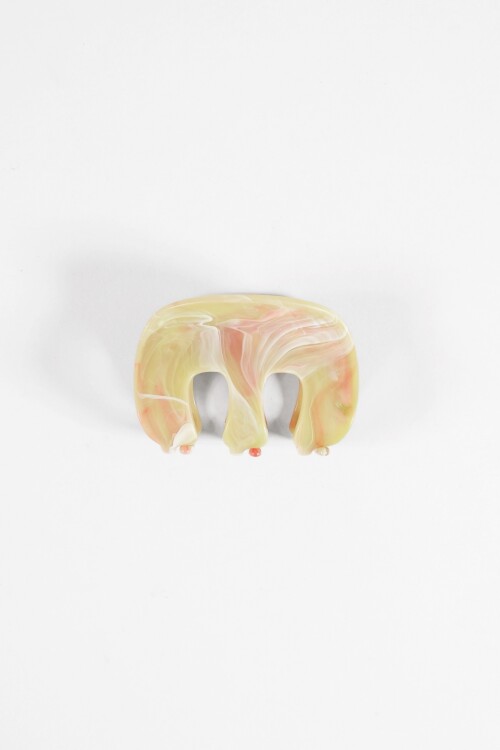 Broche acrílico verde