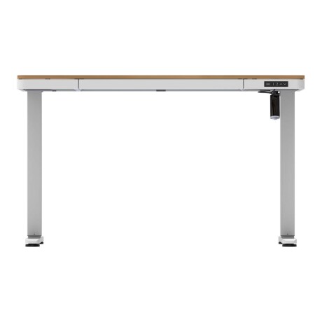 ESCRITORIO REGULABLE METAL-Y-MDF MARRON ASCEND