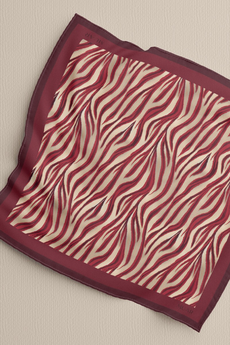 PAÑUELO AUTUMN ZEBRA BURGUNDY PAÑUELO AUTUMN ZEBRA BURGUNDY