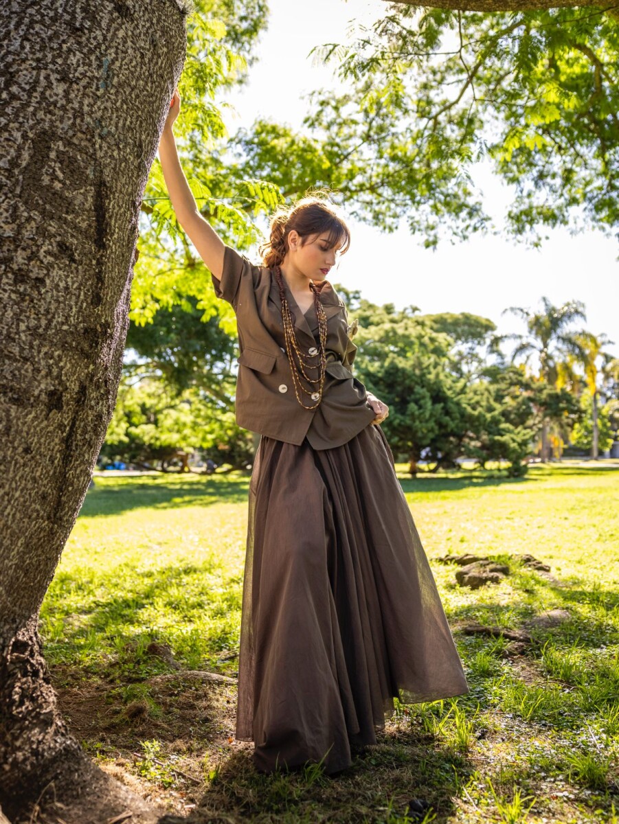 FALDA ALGODON ANDINN - CAMEL 