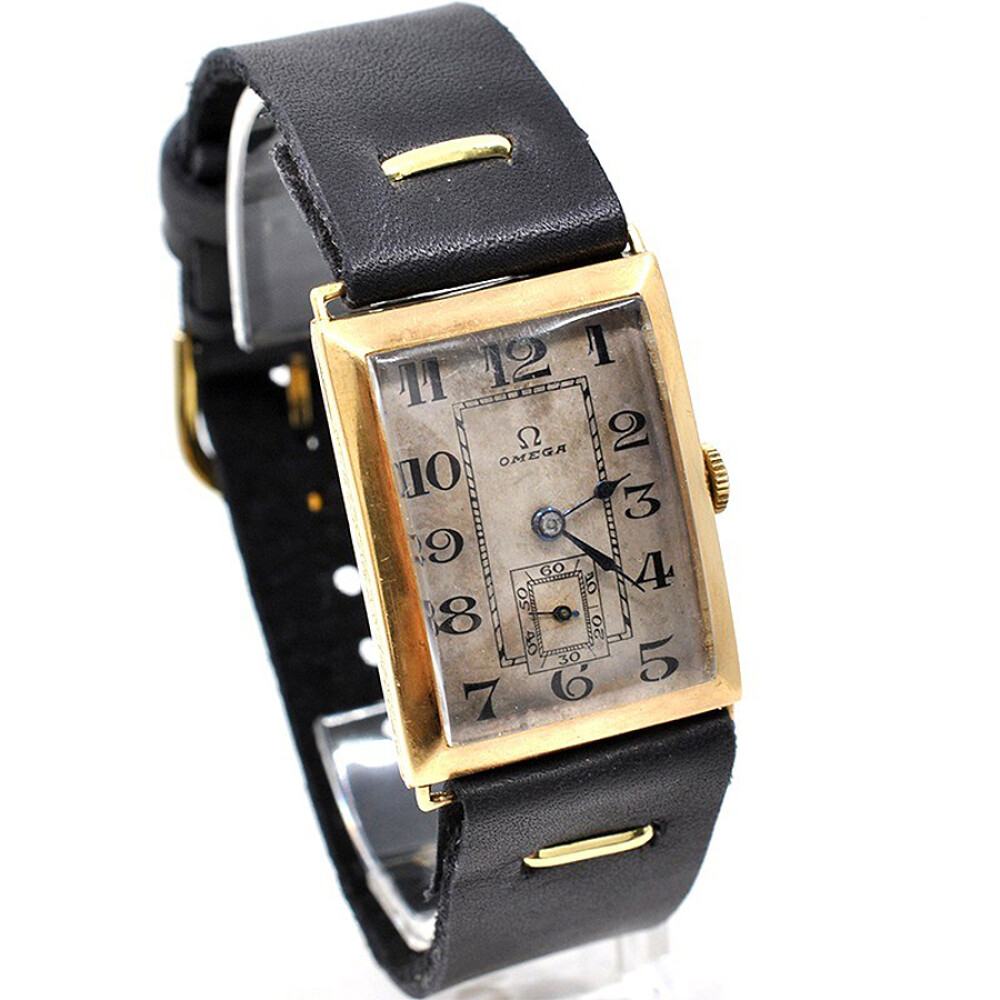 Reloj Omega Rectangular Art Deco 1930'S En Oro 18K Calibre 20,75.I2 Reloj Omega Rectangular Art Deco 1930'S En Oro 18K Calibre 20,75.I2