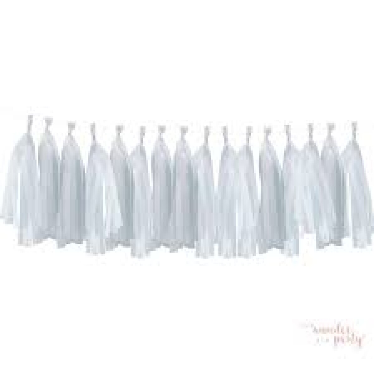 Guirnalda de Flecos de Colores - Blanco 