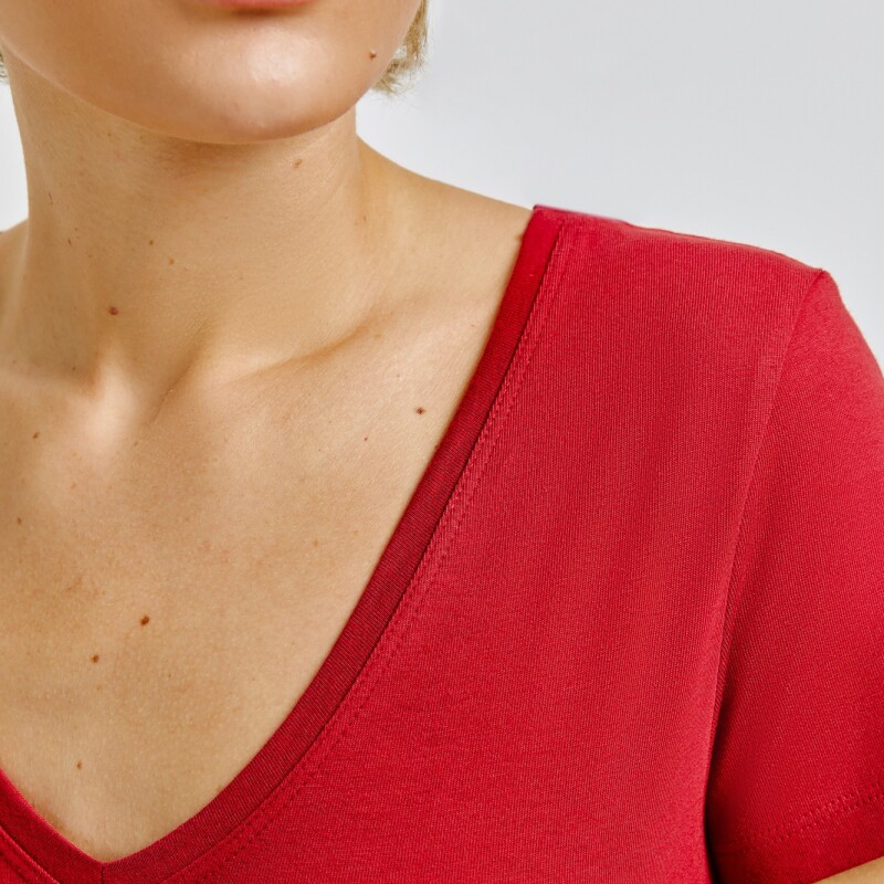 BLUSA MM FEM ROJO OSCURO