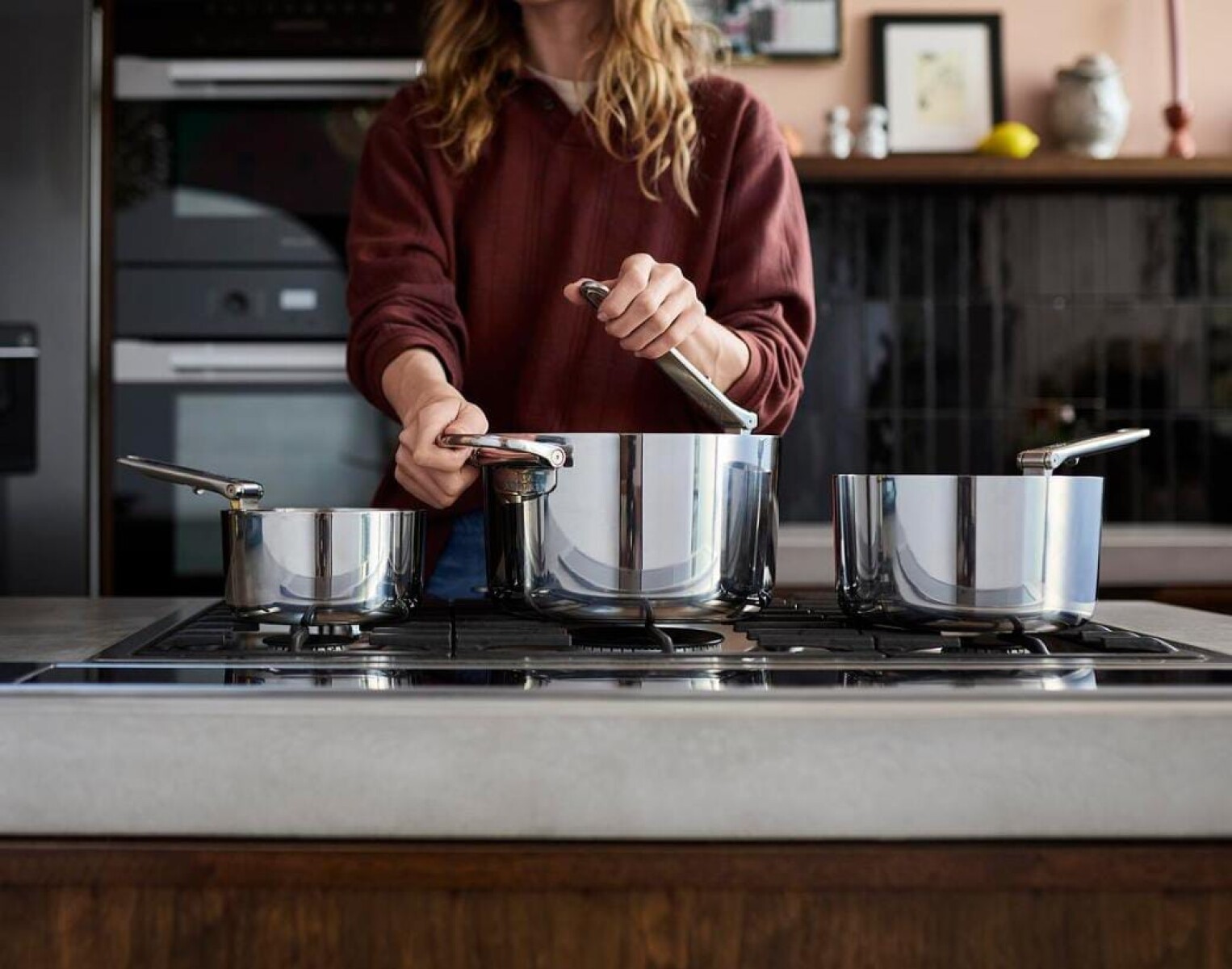 Set de 3 Cacerolas Space Steel Joseph Joseph - Preventa 