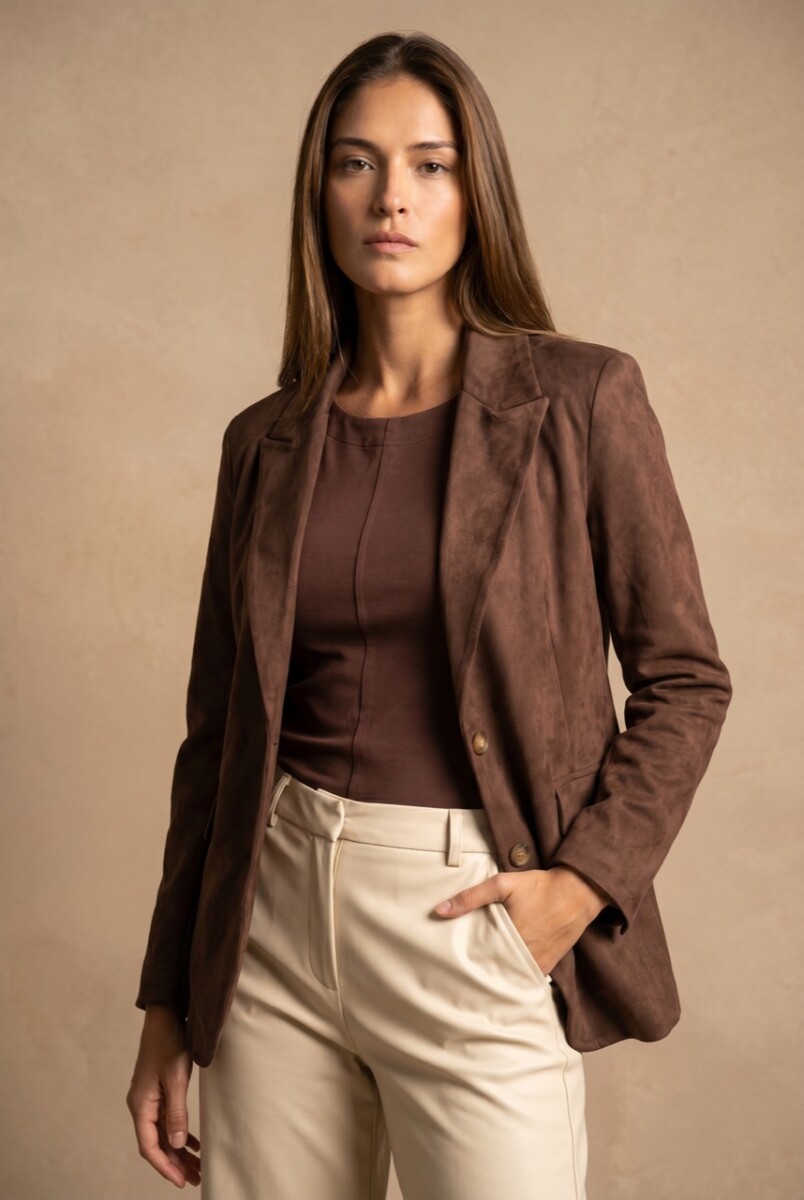 Blazer Gamuza - Cafe 