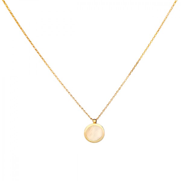 Conjunto Colgante-Oro bajo-Piedra Nácar-CJ8009 Conpiedra