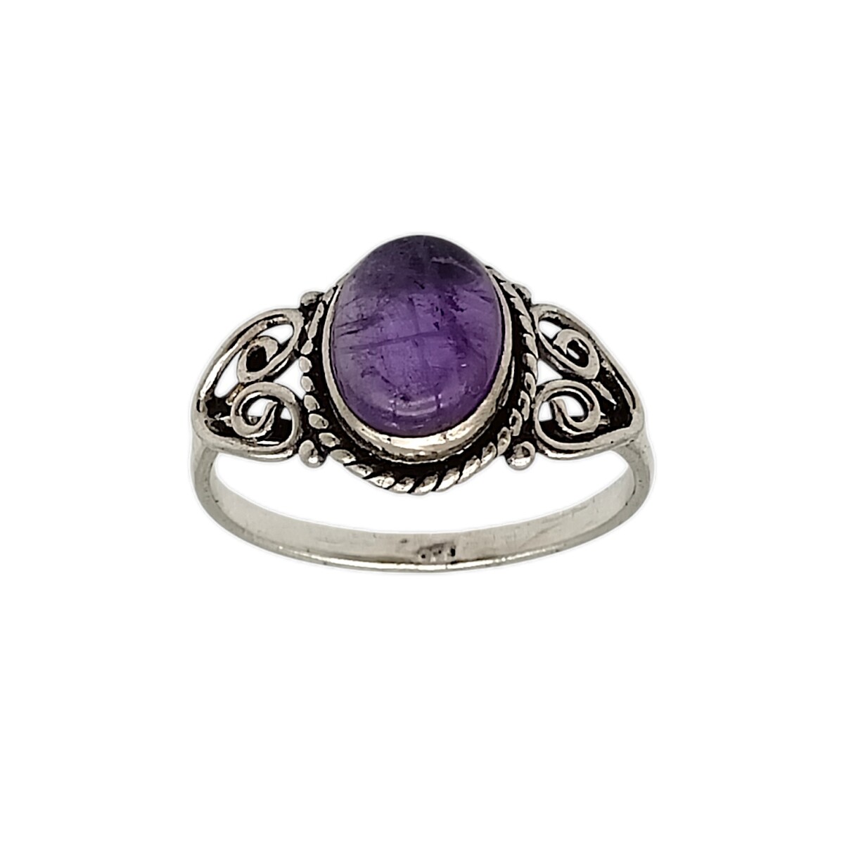 Anillo Tiara- Plata 925-Piedra Amatista imperial -AN4549 - conpiedra 