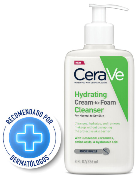 Espuma de limpieza para rostro y cuerpo CeraVe 236ml Espuma de limpieza para rostro y cuerpo CeraVe 236ml