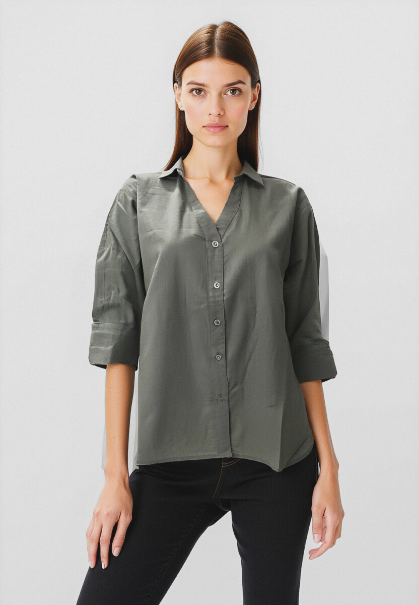 Camisa Oppu - Verde Azulado 