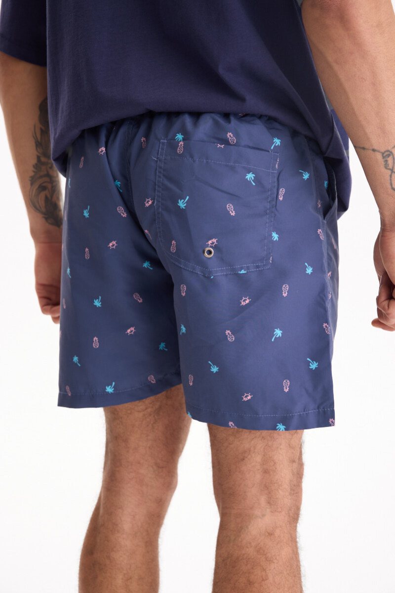 Short Piña Azul