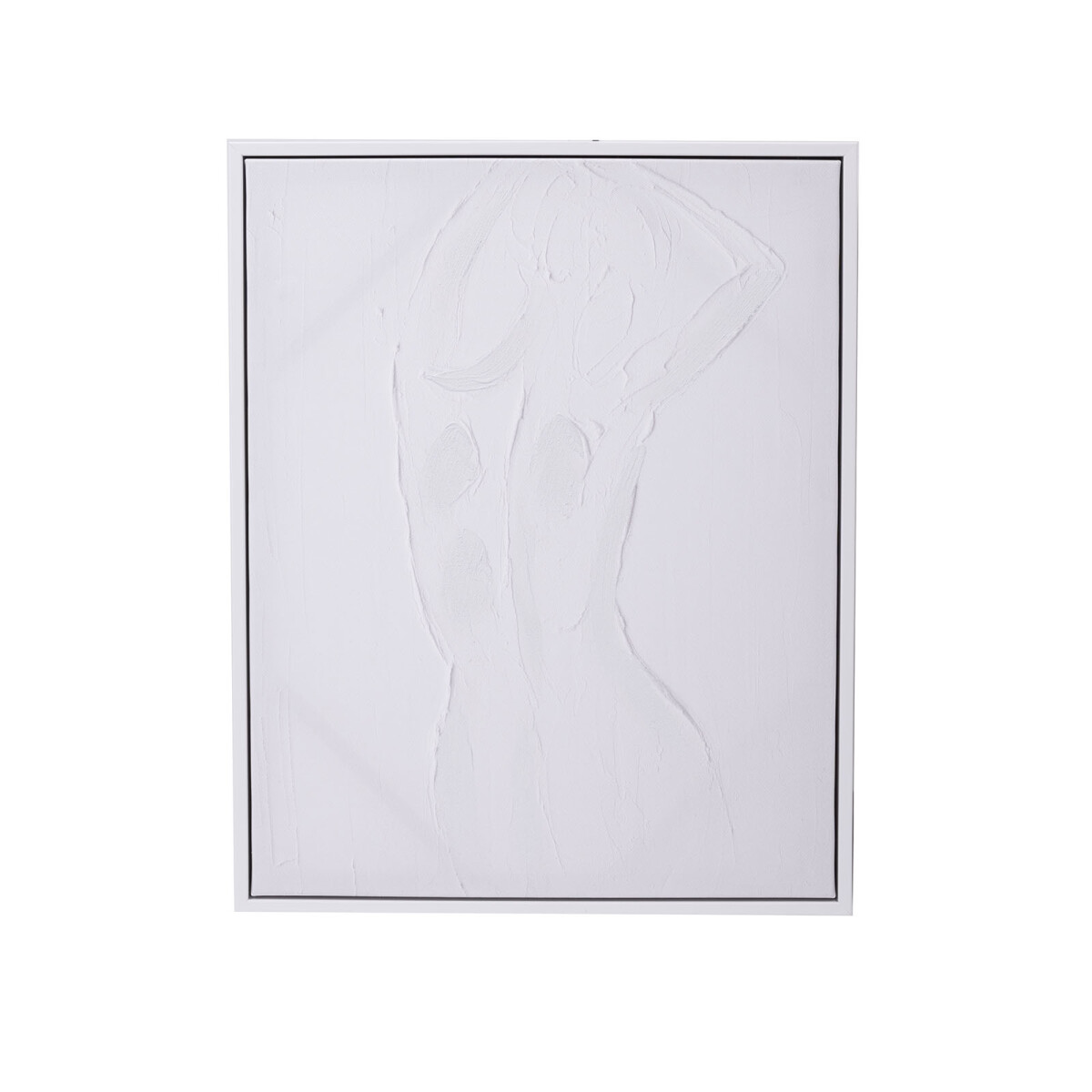 CUADRO - MADERA BLANCO SILHOUETTE 40X50 