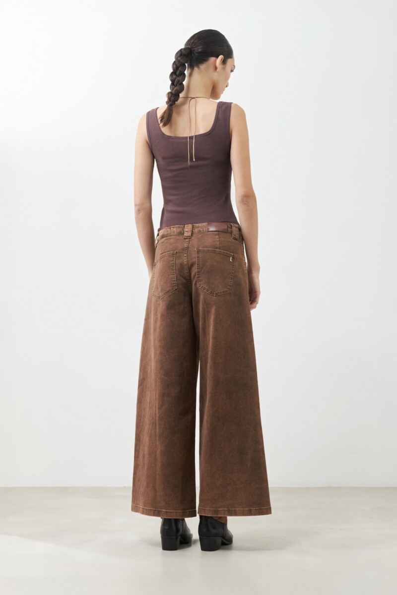 Jean culotte Mavis chocolate