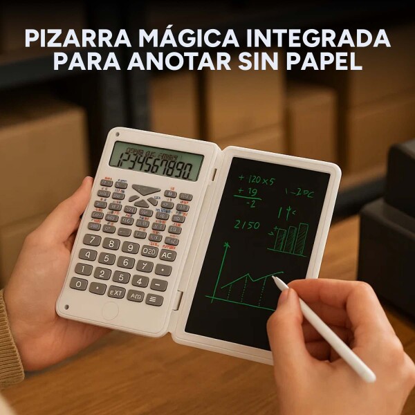 Calculadora Cientifica Pizarra Magica 240 Funciones Liceo Color Blanco
