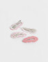 Hebillas Tic Tac Set por 4 Set De Hebillas Tic Tac Waves - Rosa Claro