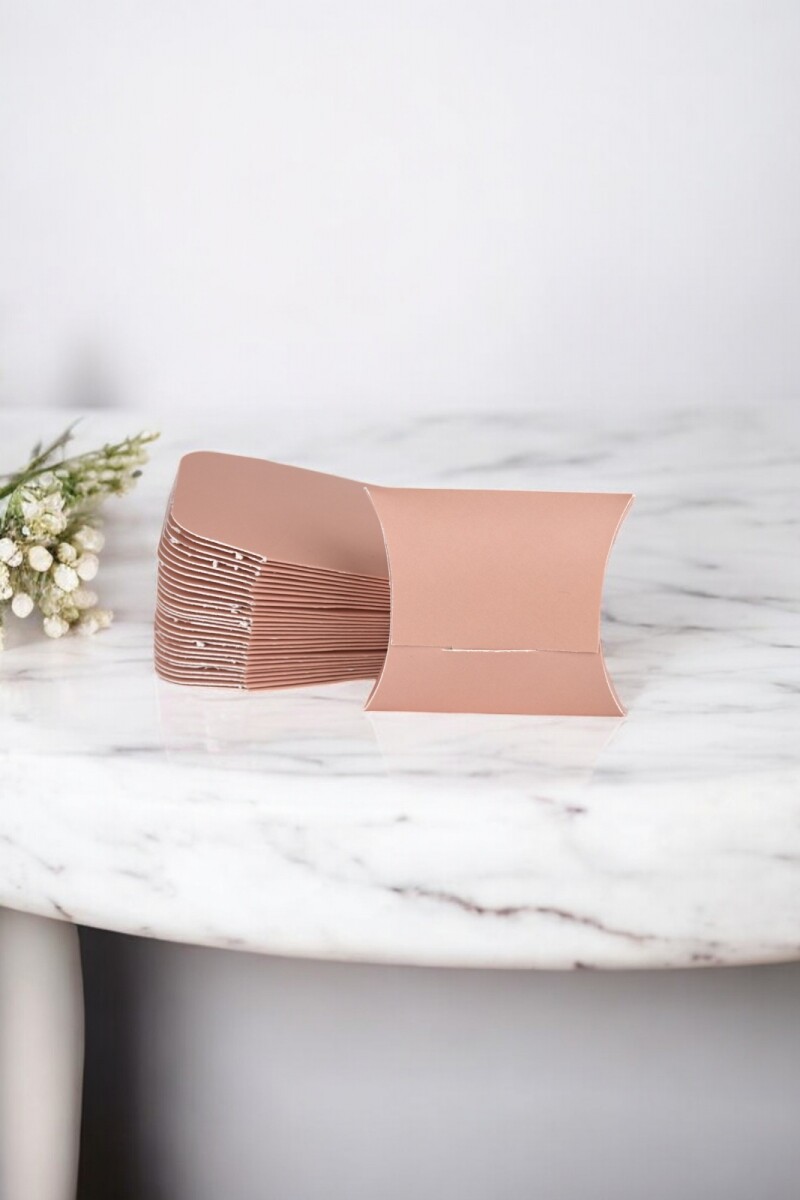 Pack x 100 - estuche pillow 7 x 8 cm. - NUDE 