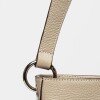 Cartera al hombro Anya en cuero graneado Taupe