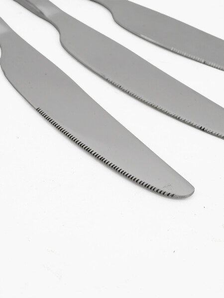 CUCHILLO INOX SET X 3 PLATEADO