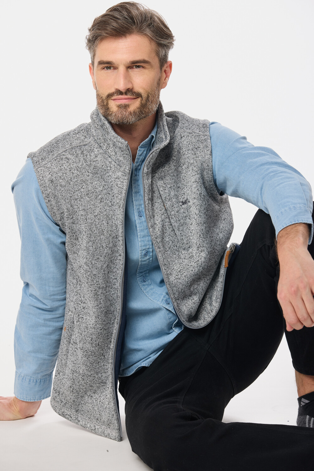 CHALECO FELPA ESPECIAL Gris