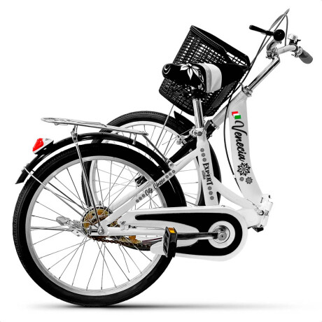 Bicicleta Plegable Paseo Rod 20 Dama Niña Accesorios Negro