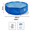 Pileta Estructural Jilong Avenli Reforzada 4.383 Litros 3.05m de diámetro C/Bomba y Filtro Pileta Estructural Jilong Avenli Reforzada 4.383 Litros 3.05m De Diámetro C/bomba Y Filtro
