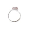 Anillo Solitario-Plata 925-Piedra Cuarzo rosa-AN4317 conpiedra