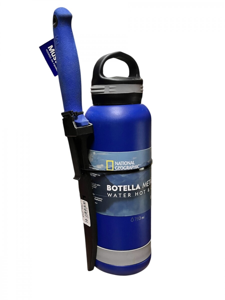 BOTELLA NAT GEO BMNG06 + CUCHILLO MUSTAD 