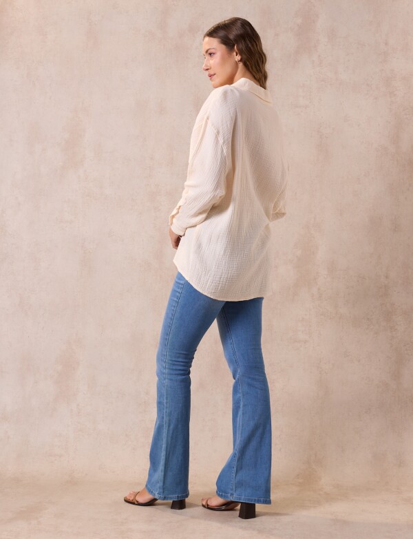 Camisa Bolsillo BEIGE