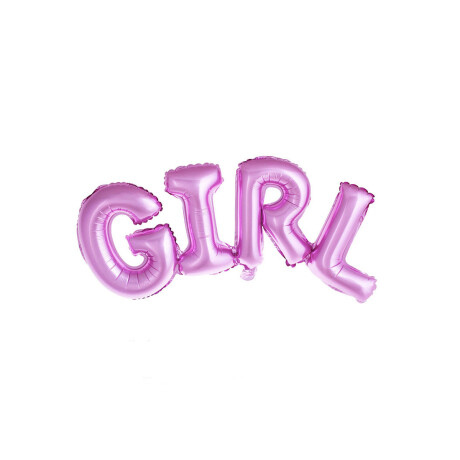 Globo de aluminio Boy/Girl Rosado