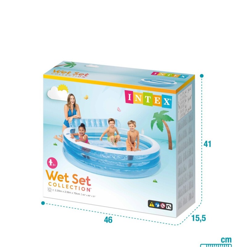 INTEX PISCINA INFLABLE SWIM CENTER CON ASIENTO Intex Piscina Inflable Swim Center Con Asiento