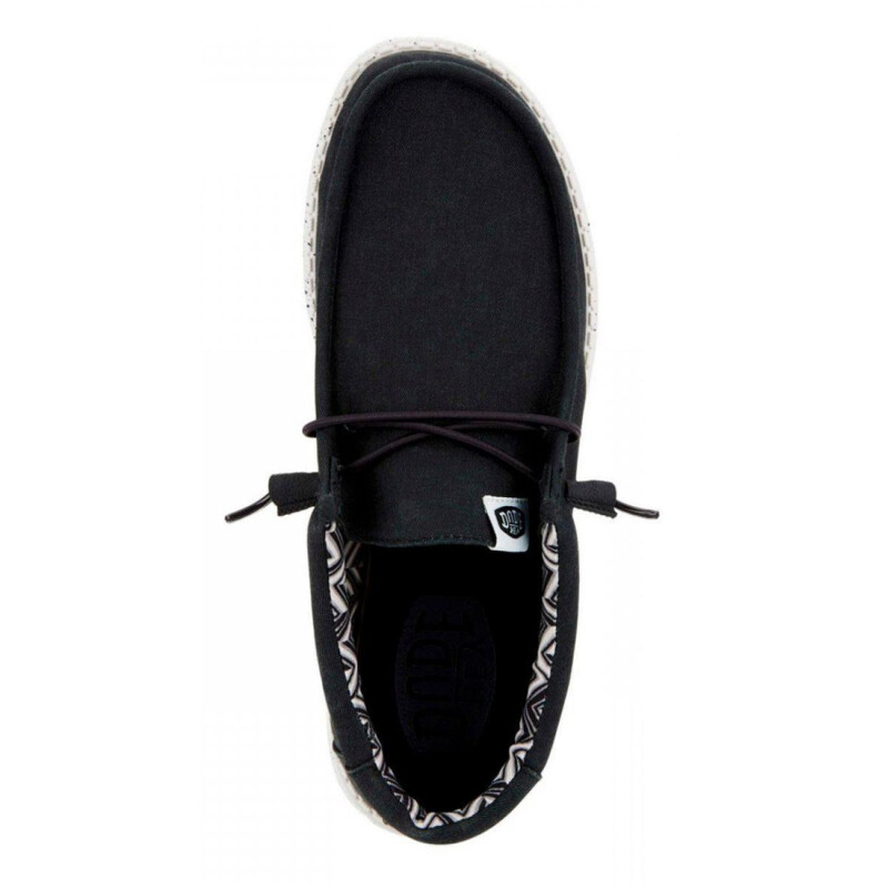 Zapatos Hey Dude Wally Canvas Slip-On M - Negro Zapatos Hey Dude Wally Canvas Slip-On M - Negro