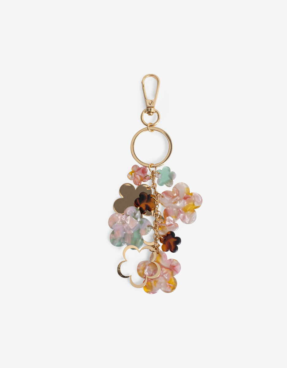 Llavero Y Bag Charm Lluvia De Flores 