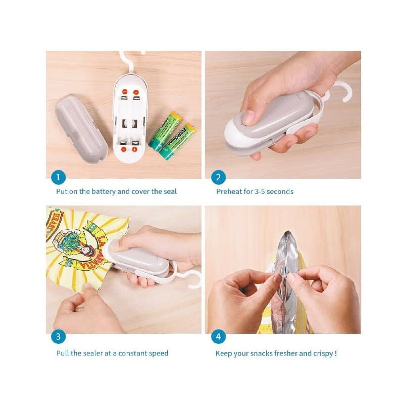 Mini Sellador Portátil Para Bolsas De Alimentos Mini Sellador Portátil Para Bolsas De Alimentos
