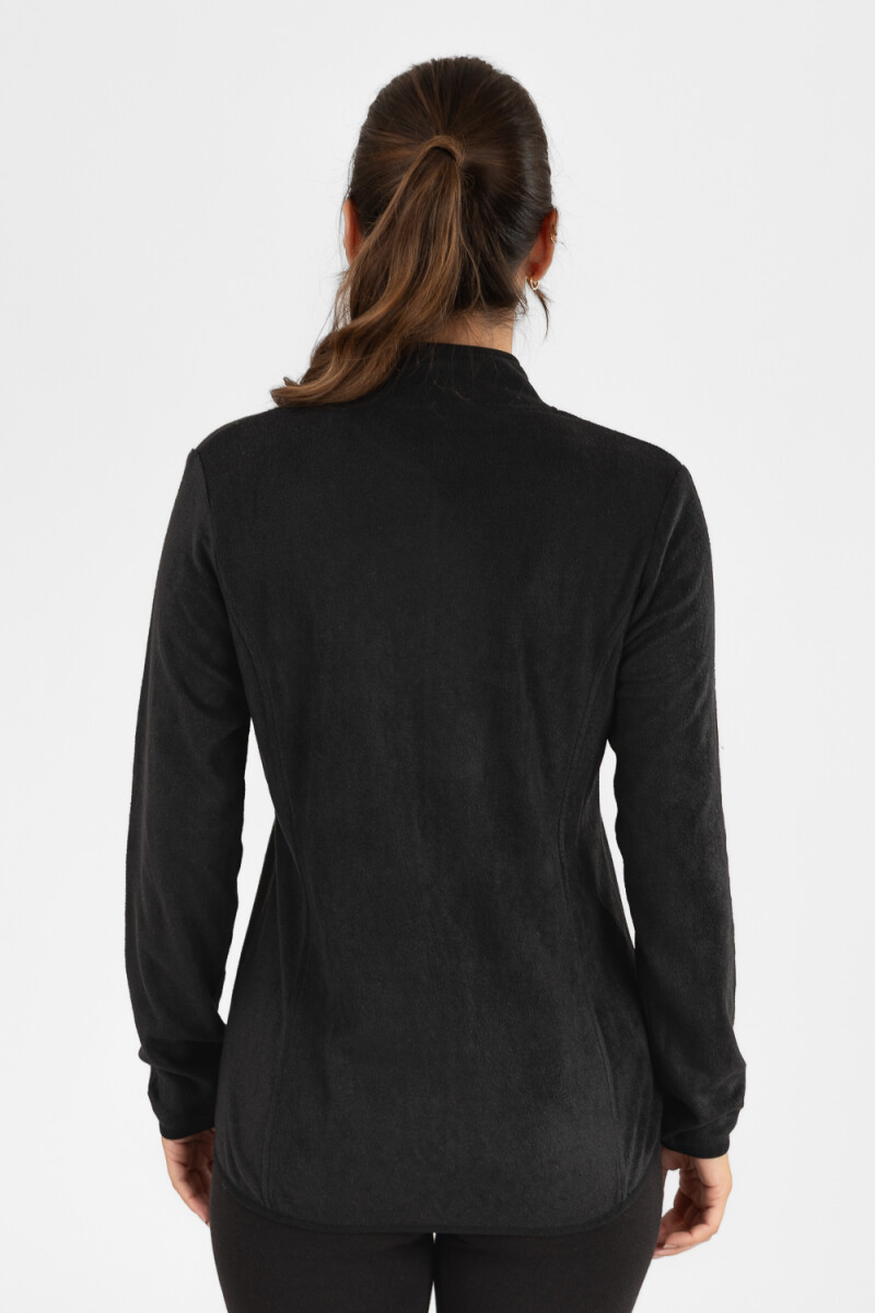 Campera polar mujer black Negro