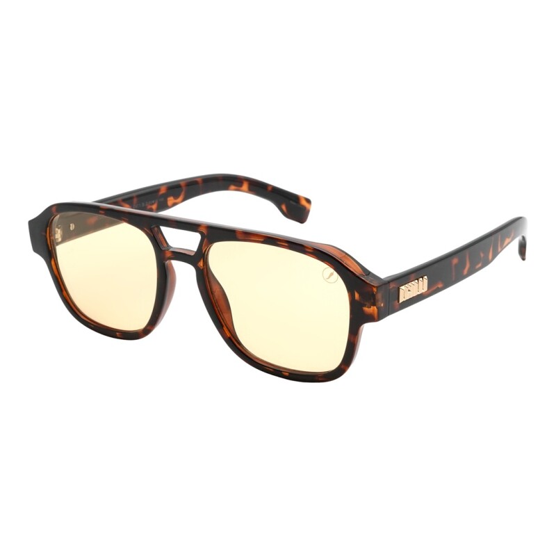 Lente de Sol Chilli Beans Baltimore Animal Print - Amarillo