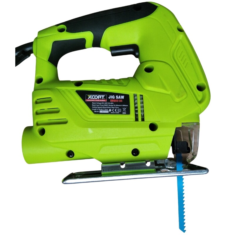 XCORT SIERRA CALADORA VELOCIDAD VARIABLE 0/3000RPM 55MM 500W Xcort Sierra Caladora Velocidad Variable 0/3000rpm 55mm 500w