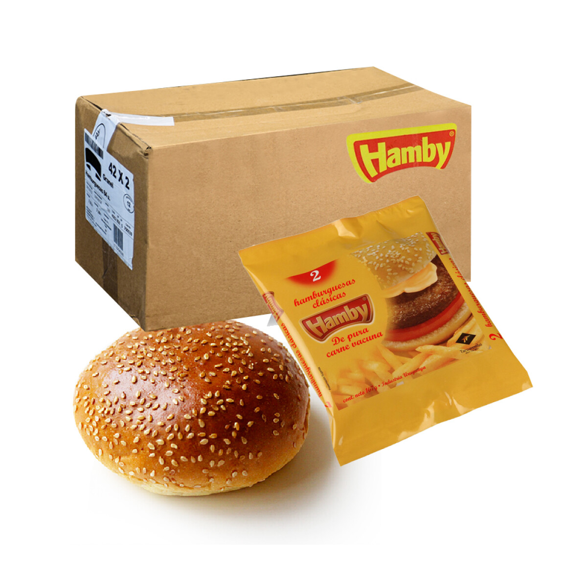 HAMBURGUESAS HAMBY X 84 UDS. + 84 TORTUGAS 