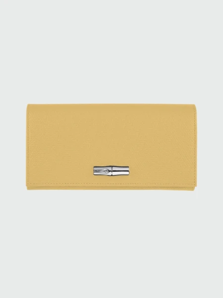 Longchamp -Billetera continental, Roseau Celeste Claro