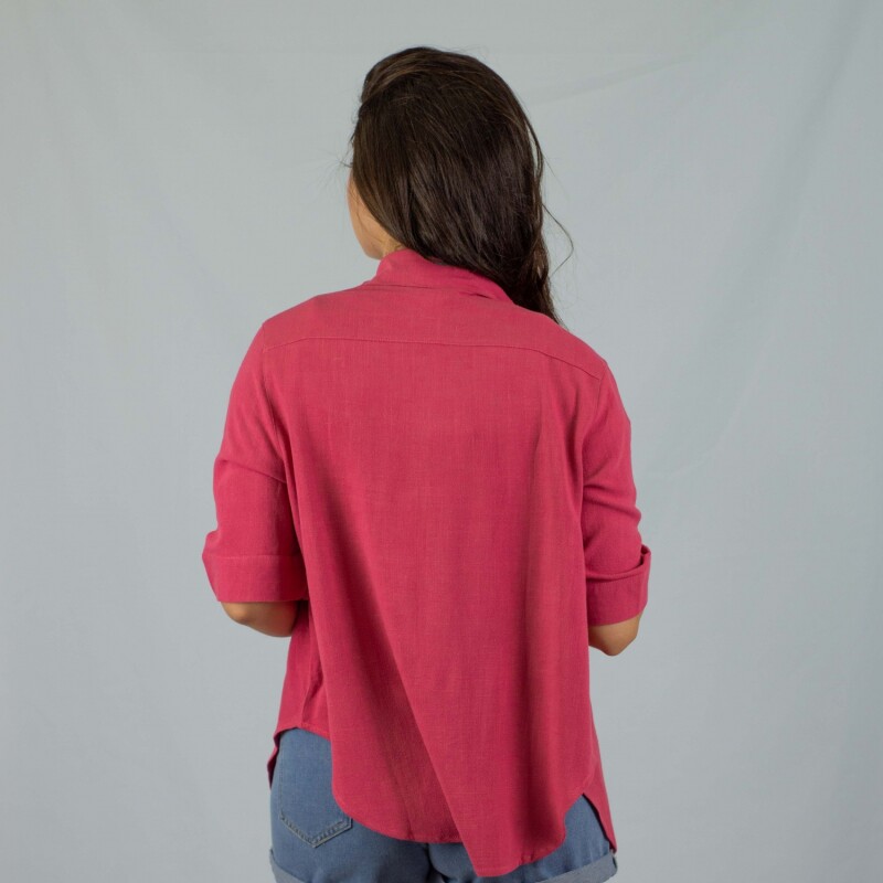 Camisa Lino Slowly Red