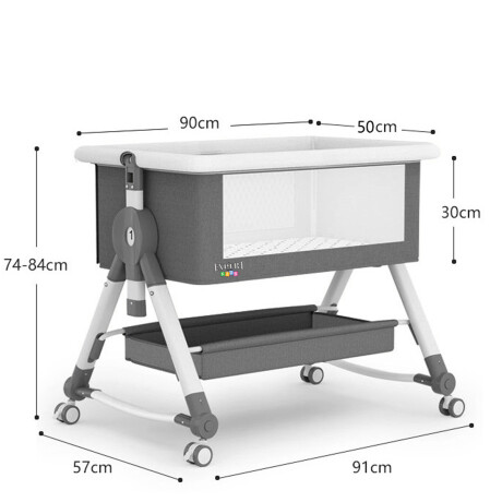Cuna Colecho Moises Expert Kids Ruedas Mosquitero Noche
