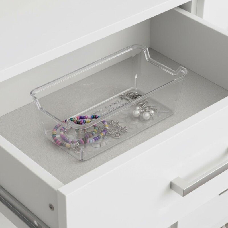 Organizador de acrílico 8,6 x 17,2 cm TRANSPARENTE