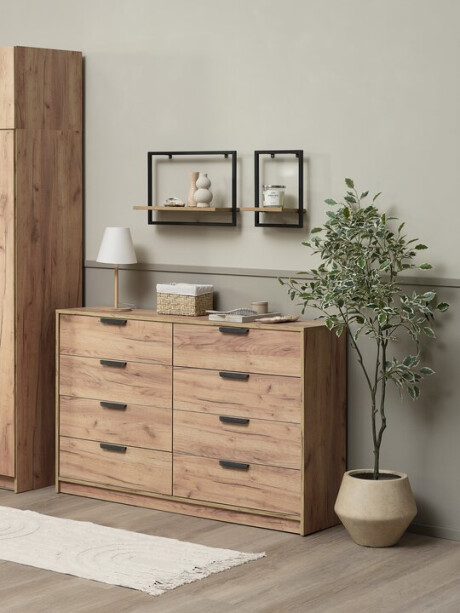 Cómoda JENSLEV 4+4 cajones roble Cómoda JENSLEV 4+4 cajones roble