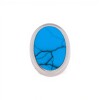 Anillo Oval-Plata 925 Ajustable-Piedra Turquesa-AN3258 conpiedra