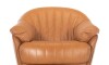 Butaca Giratoria 100% Cuero - Paris Camel